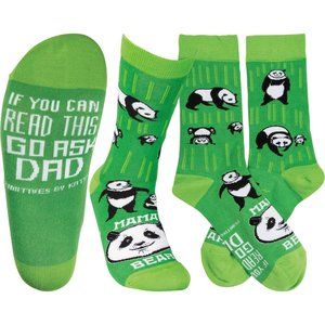 5/$20 Mama Bear Panda Socks